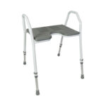 Dušiiste CV käetugede ja pehme istmega