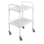 Instrumendikäru valge 2-riiuliga