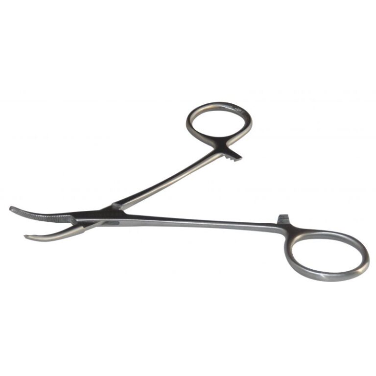 Halstead klemmid 13 cm, kõverad | Medpunkt meditsiinitooted