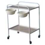 Instrumendikäru valge 2-riiuliga CMSZ2