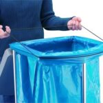 Kaanega prügikotihoidja ratastel, 120 l - Pilt 2